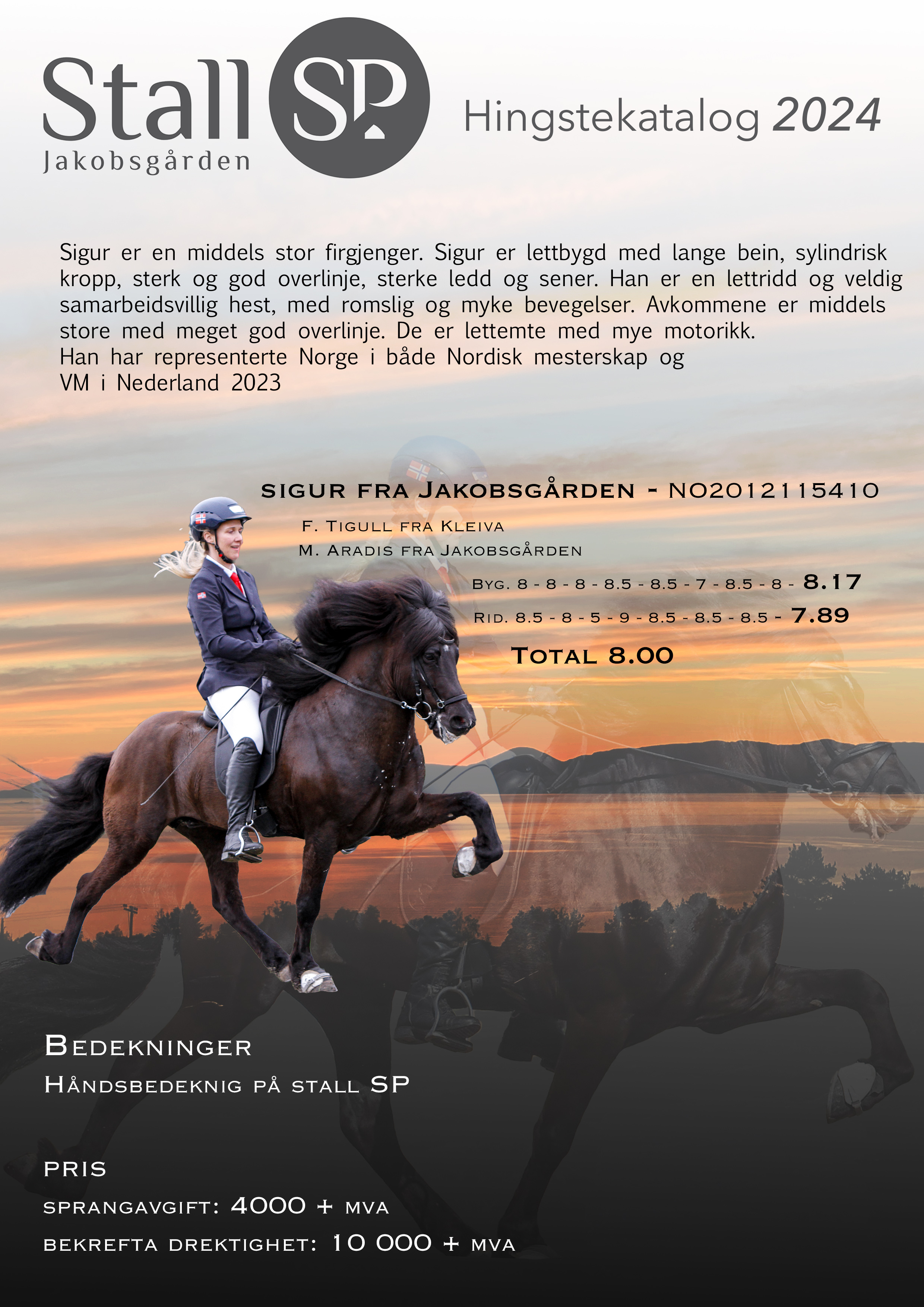 Hingstekatalog 2024 Sigur